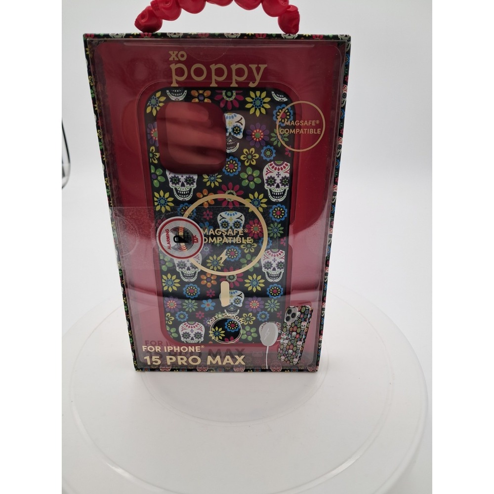 IPhone 15 Pro Max XO Poppy‎ Floral Day Of The Dead Phone Case